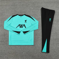 Ensemble survêtement d'entraînement bleu Liverpool