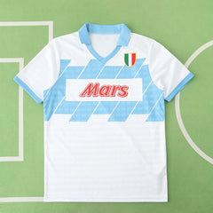 91/93 Season S.S.C Napoli Away White Retro Jersey Trikot