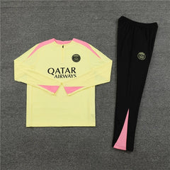 Paris Saint-Germain F.C. Tracksuit Yellow Training Top Pack