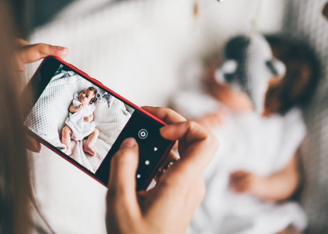 parent photoshoot of baby