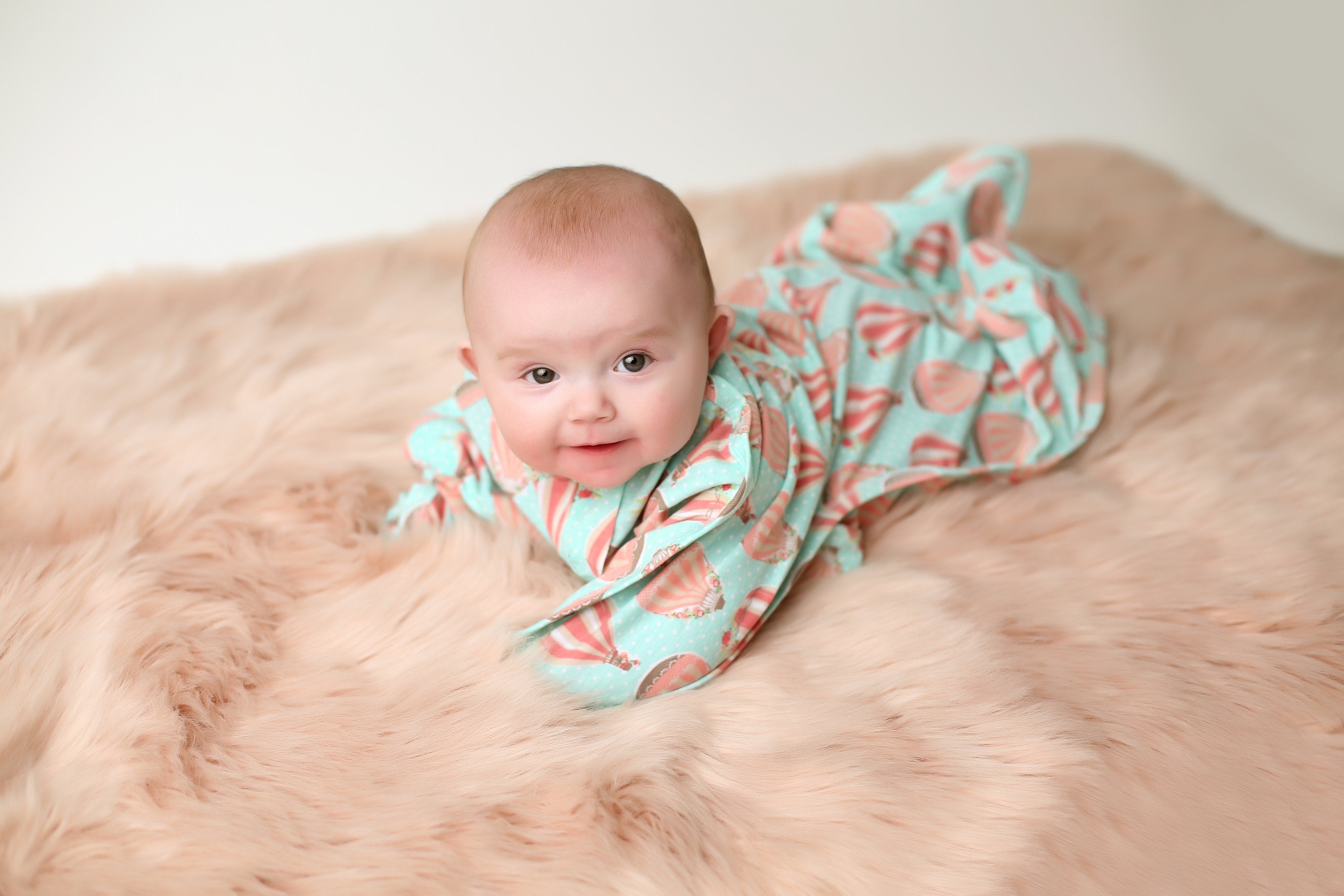 Photo of baby in a baby sleep sack cotton Zipadee-Zip 