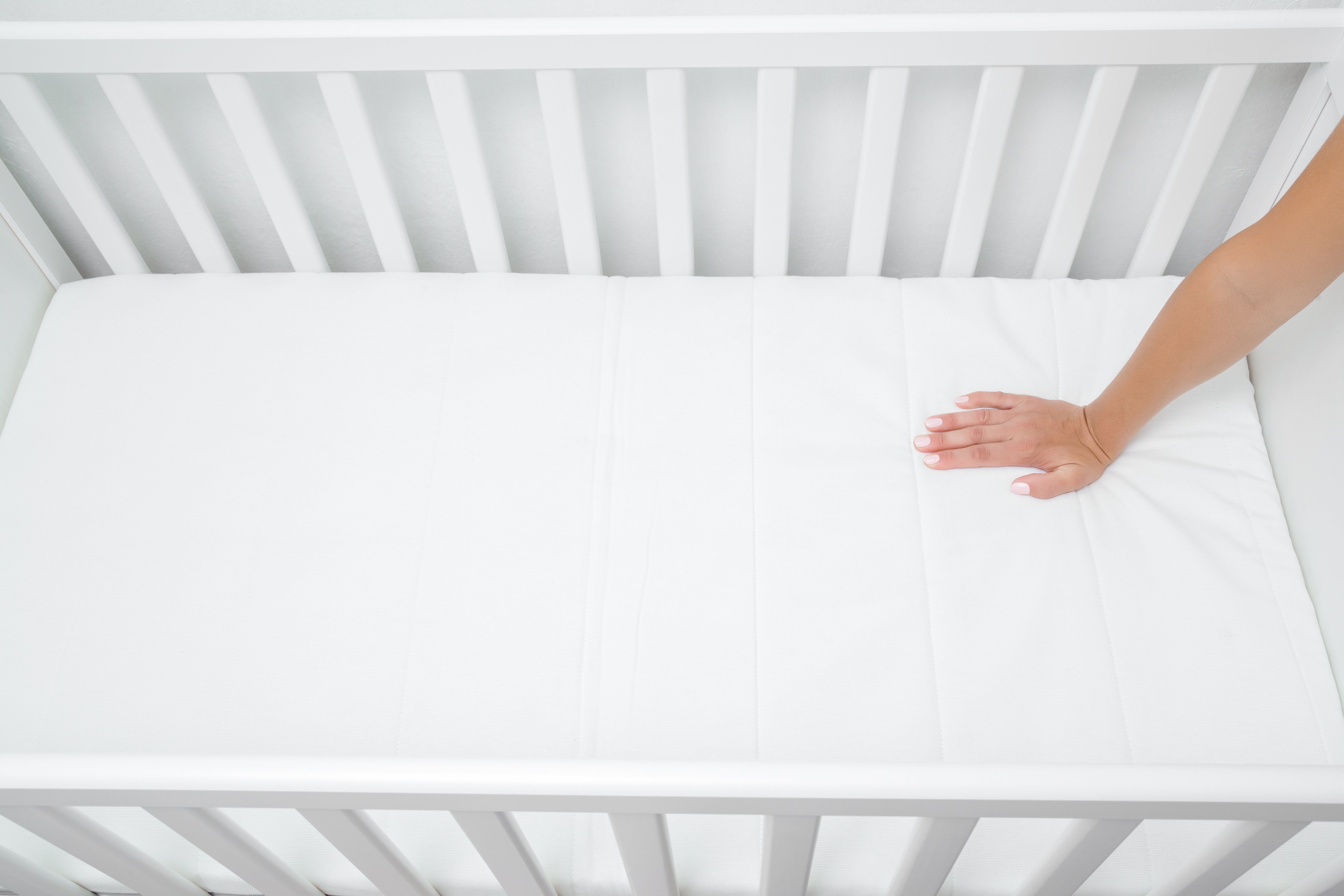 A firm mattress and healthy cot perfect for safe sleep for baby