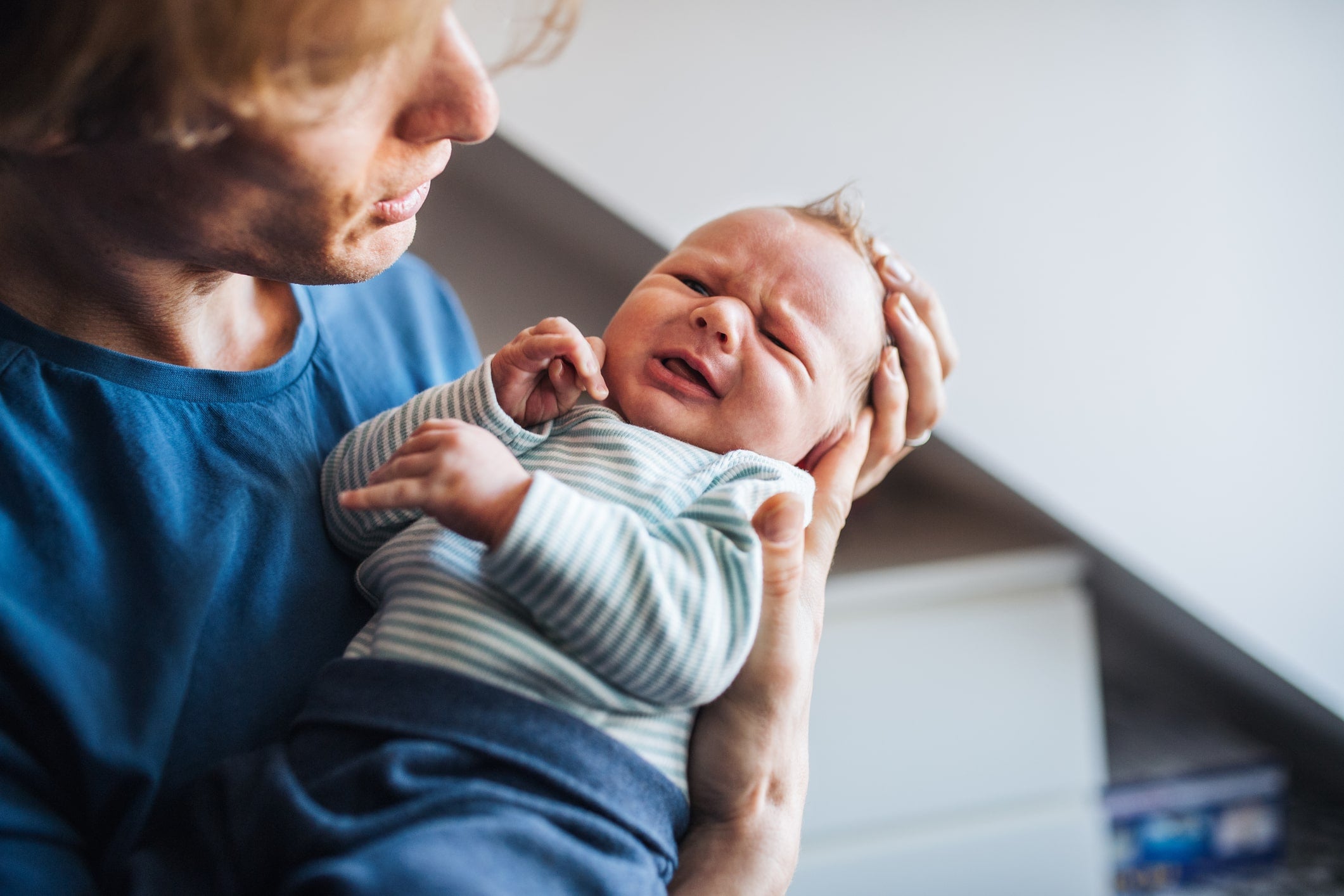 Parent wondering why do babies cry in their sleep