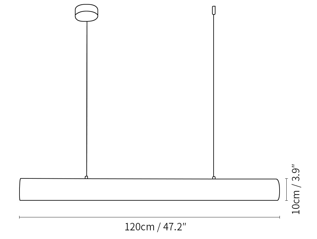 Alabaster Bamboo Linear Pendant Light