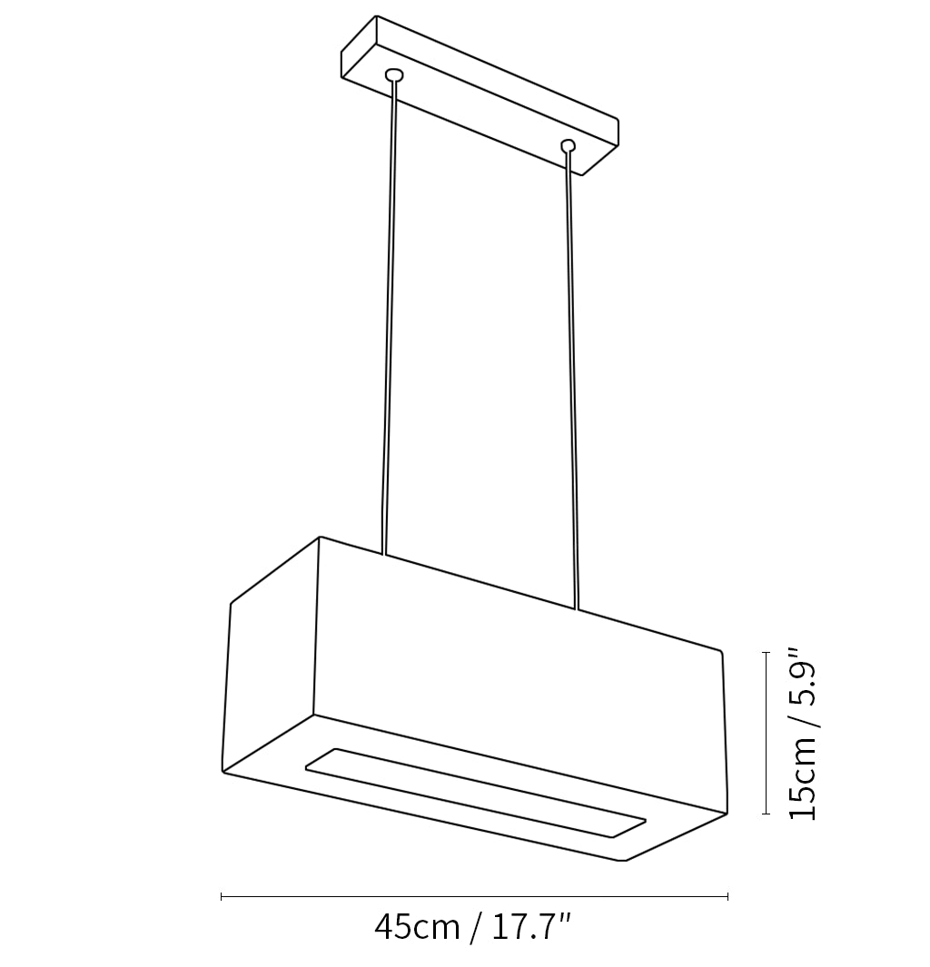 Alabaster Rectangular Chandelier