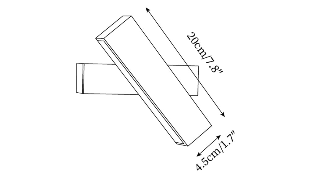 Rectangle Tonya Travertine Wall Lamp