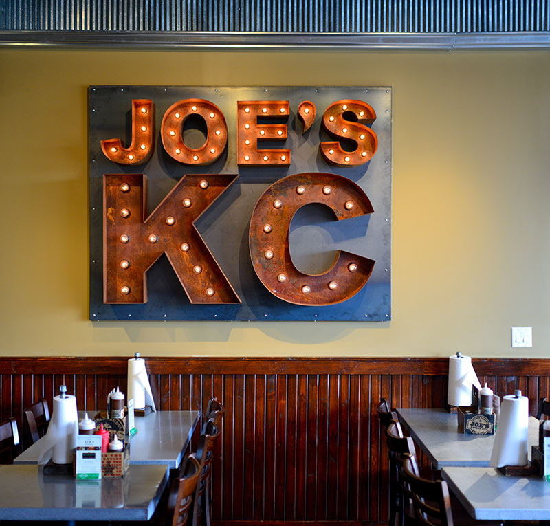 Joe's KC Name Change Sign