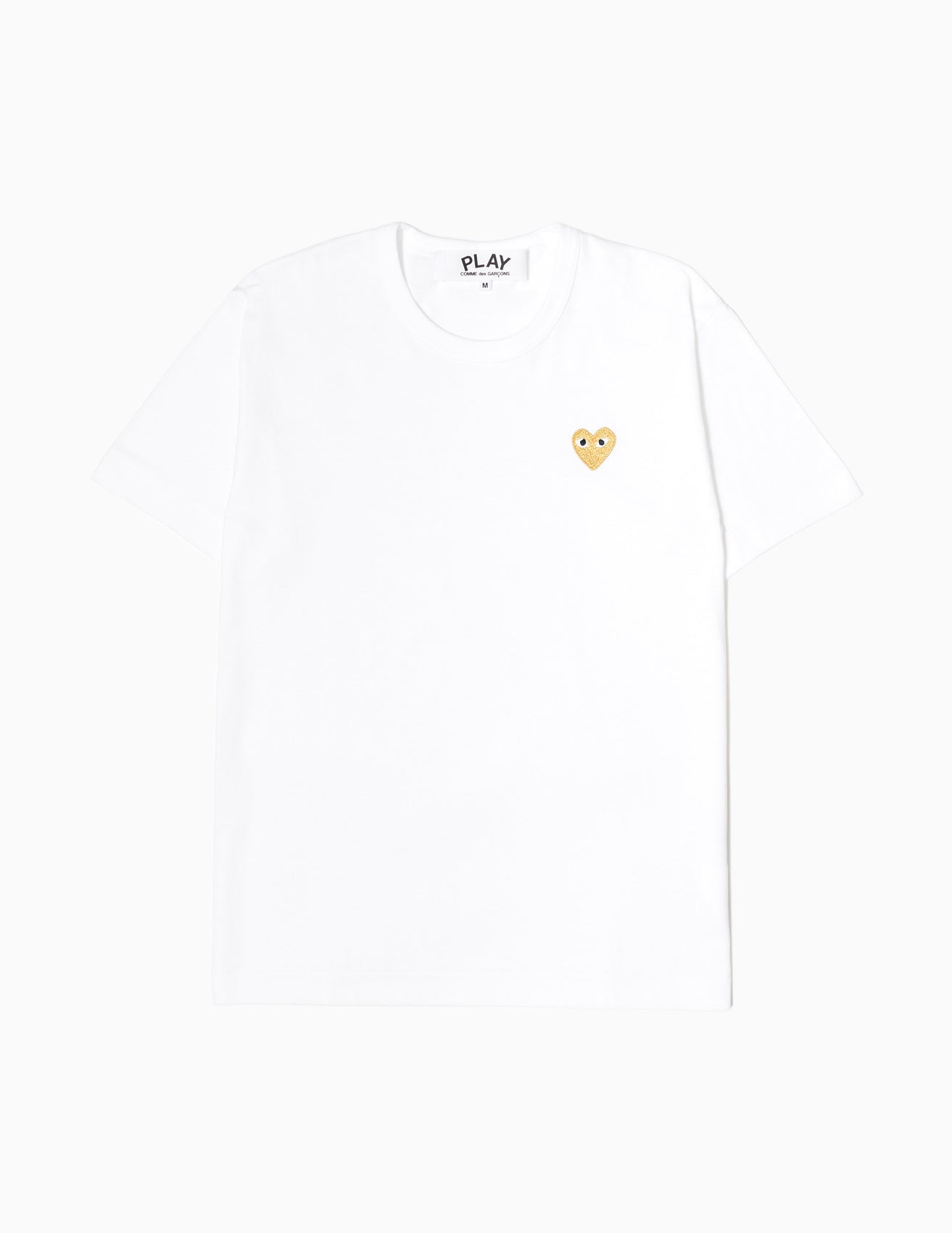 play gold heart t-shirt