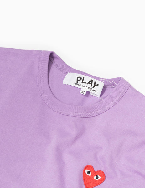 comme des garcons play colour series logo tee