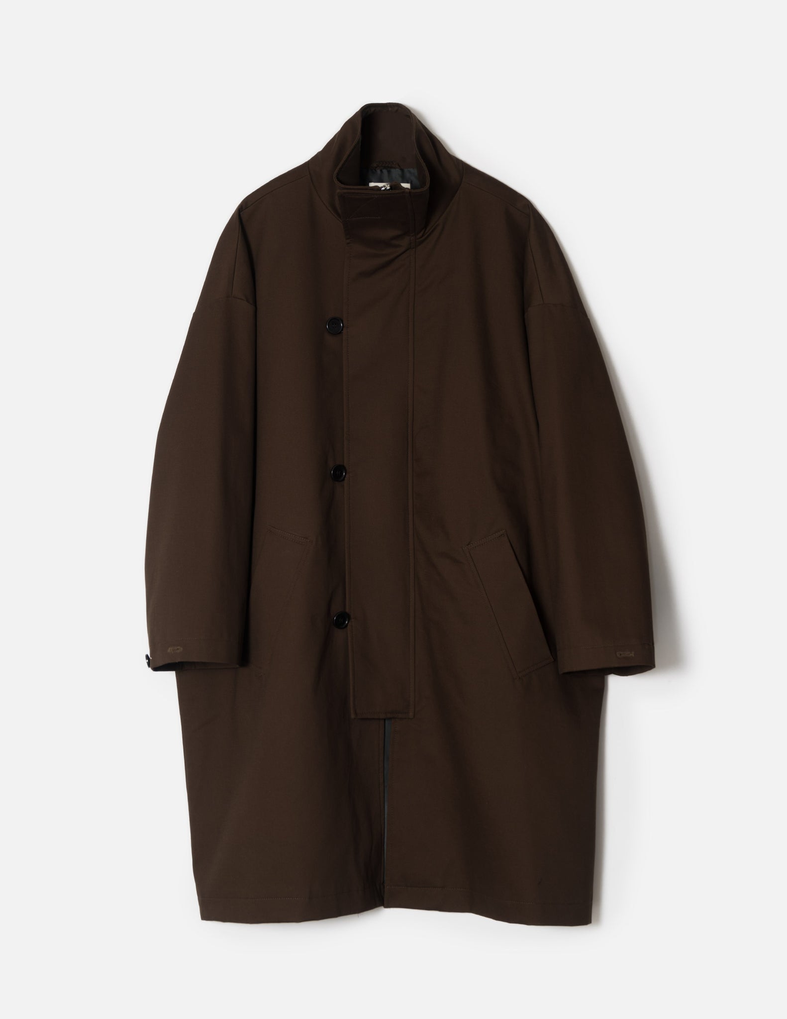 mfpen Oversized Johnston Coat - Brown/Olive