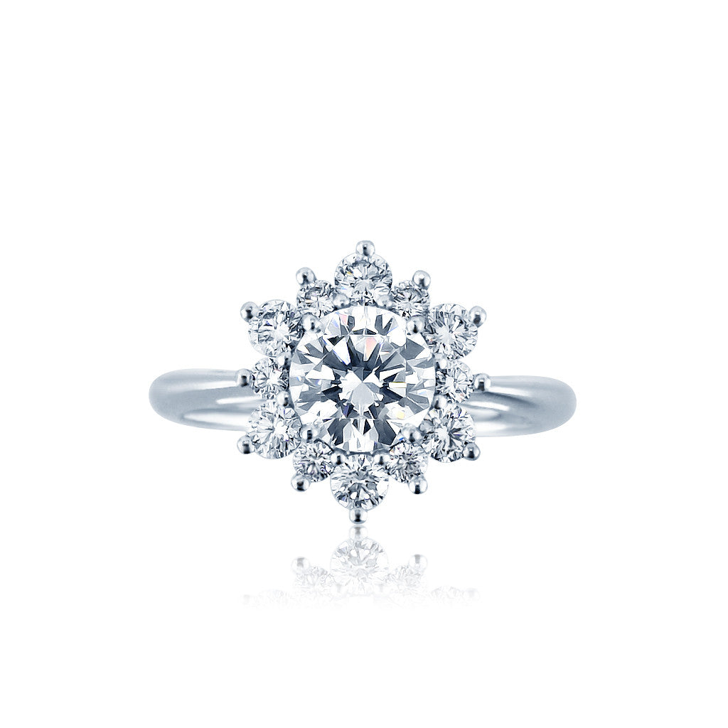 starburst engagement ring