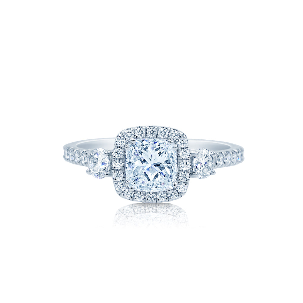 Three Stone Engagement Ring With 