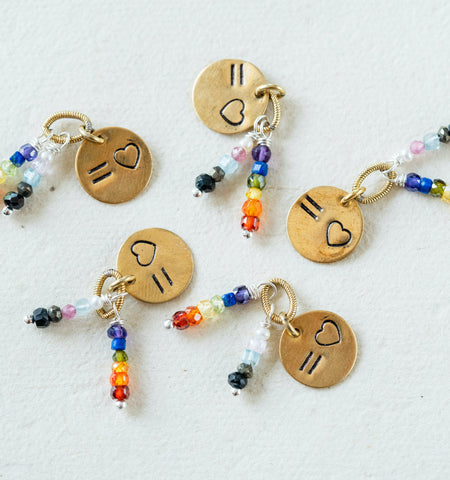 Handmade charms for permanent jewelry