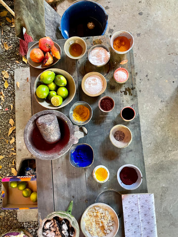 Natural dyes pigments and materials