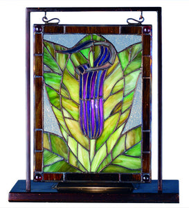 9.5"W X 10.5"H Jack-In-The-Pulpit Lighted Mini Tabletop Window