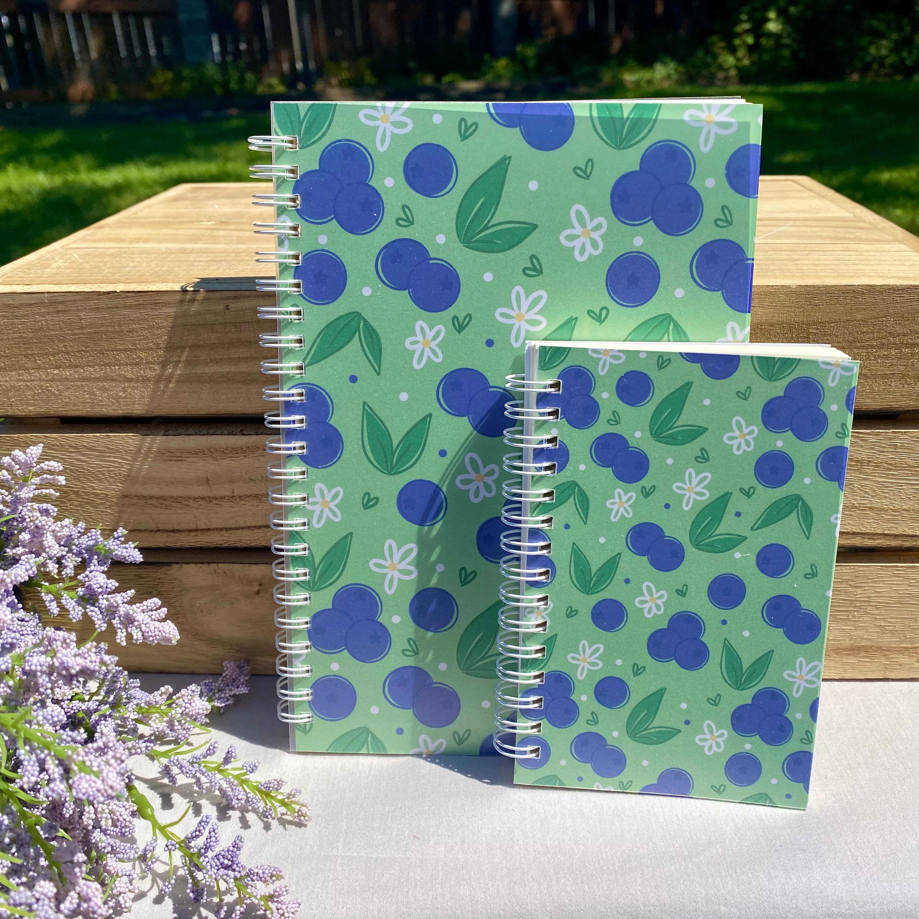 Blueberry Spiral-bound Notebook (200 pages / 100 sheets)