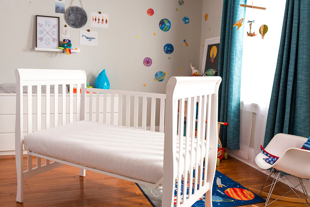 how to lower crib mattress to floor