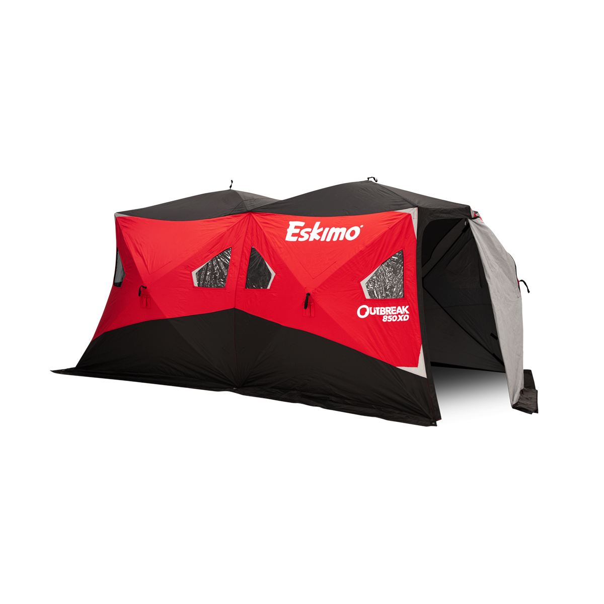 Eskimo Ice Fishing Gear 34840 012642022135 Eskimo Ice Fishing Gear Plaid XL  Folding Ice Stool 34840