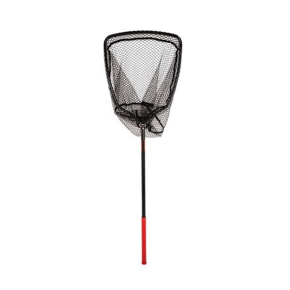 CLAM 14669 Fortis Bass Fishing Angling Landing Net with 65.3 Inch  Telescoping Handle, Conservation Focused Design, and Rubberized Coating