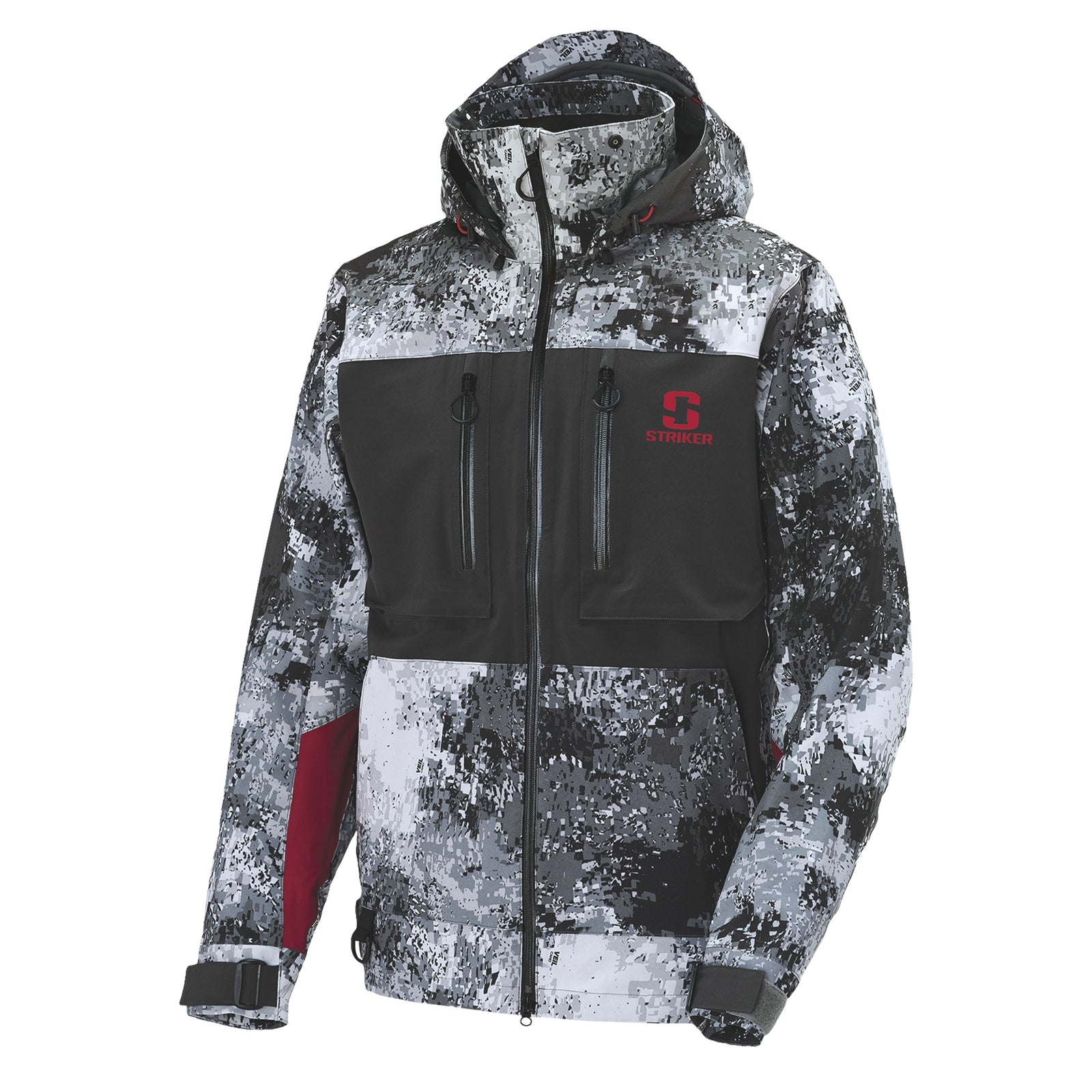 Striker Men's eVolve Durable Breathable Waterproof Outdoor Fishing Rain  Jacket with Adjustable Hood & Reflective Elements