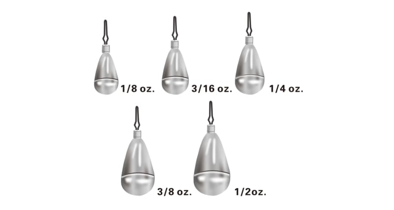 Tour Grade Tungsten Drop Shot Weights/Unpainted : : Sports &  Outdoors