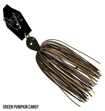 Z-Man CBMM14-03 Chatterbait Mini Max Green Pumpkin 1/4 oz, Jigs