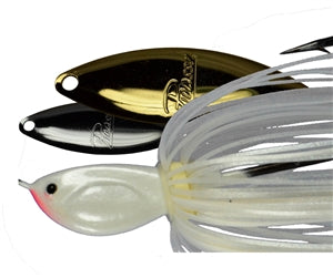 Z-Man Slingbladez Double Willow Spinnerbait - 1/2oz - Pearl Ghost