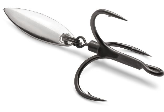 VMC Bladed Round Treble 1X Strong Willow Blade Hooks - LOTWSHQ