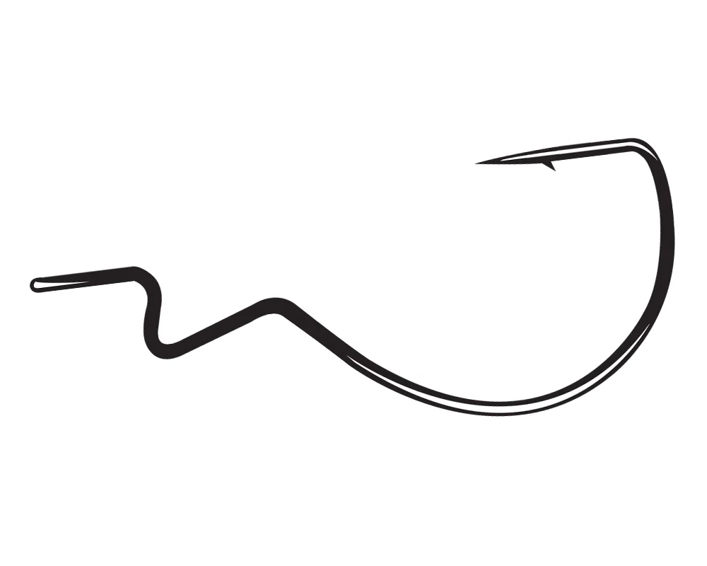 Gamakatsu Offset Round Bend Worm Hook - LOTWSHQ