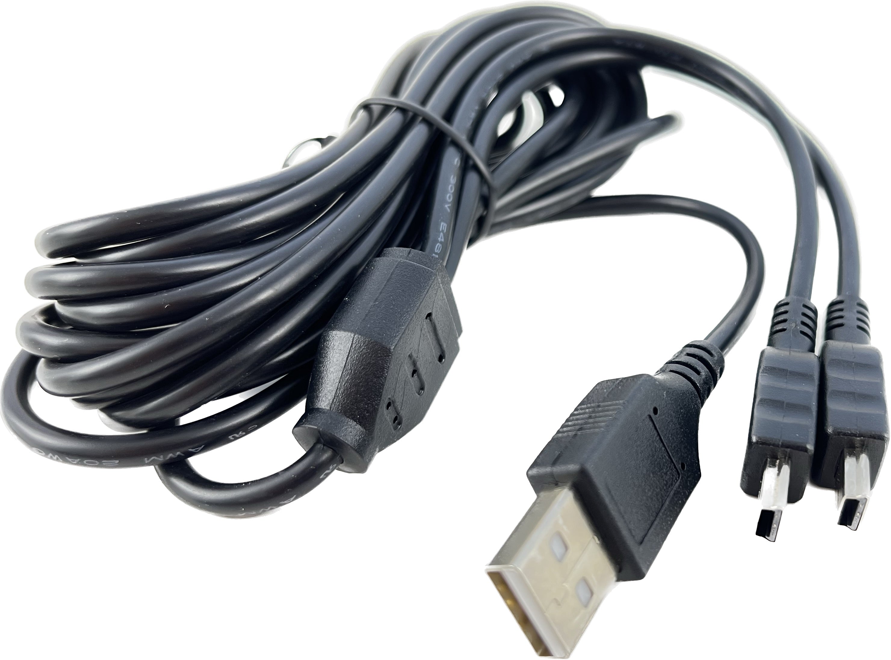 OMNIHIL 10FT-Mini-USB Splitter Cable Compatible with Red Panda Particle 2 Pedal
