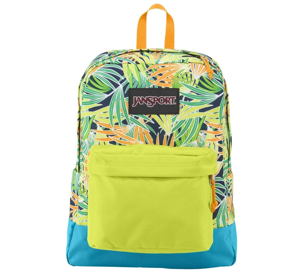 lime green jansport backpack