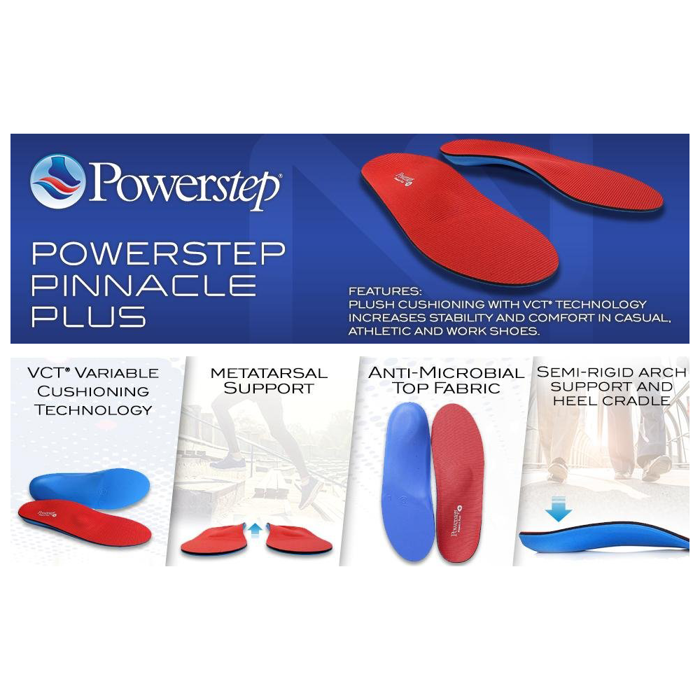 powerstep pinnacle plus orthotic insoles