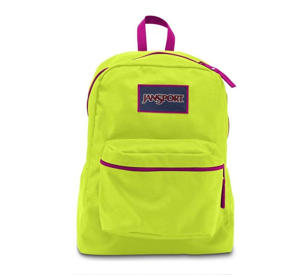 lime green jansport backpack