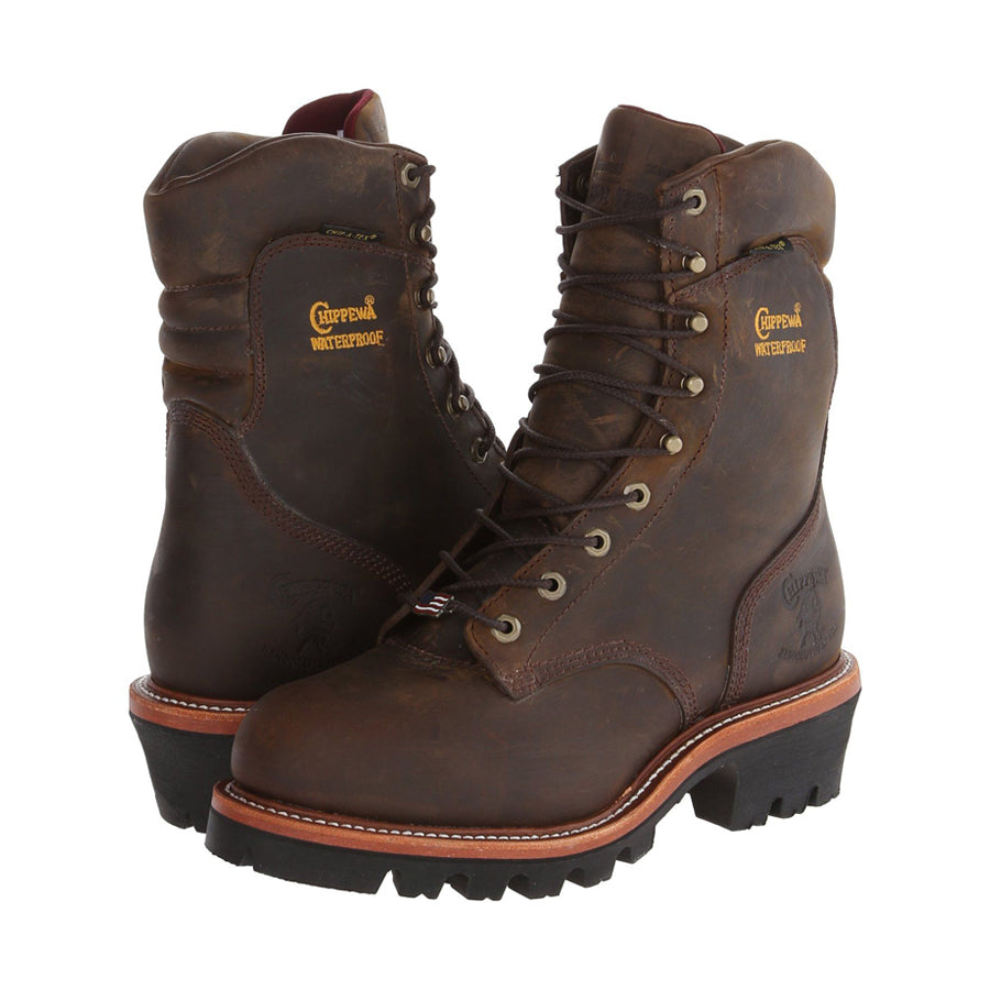 chippewa 9 inch logger boots