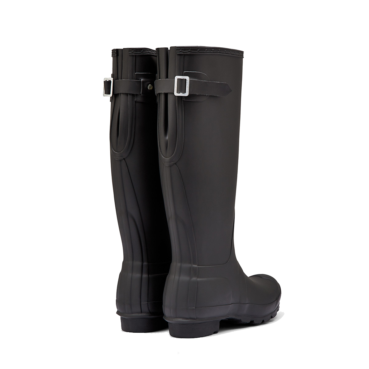 hunter women's original back adjustable rain boots black