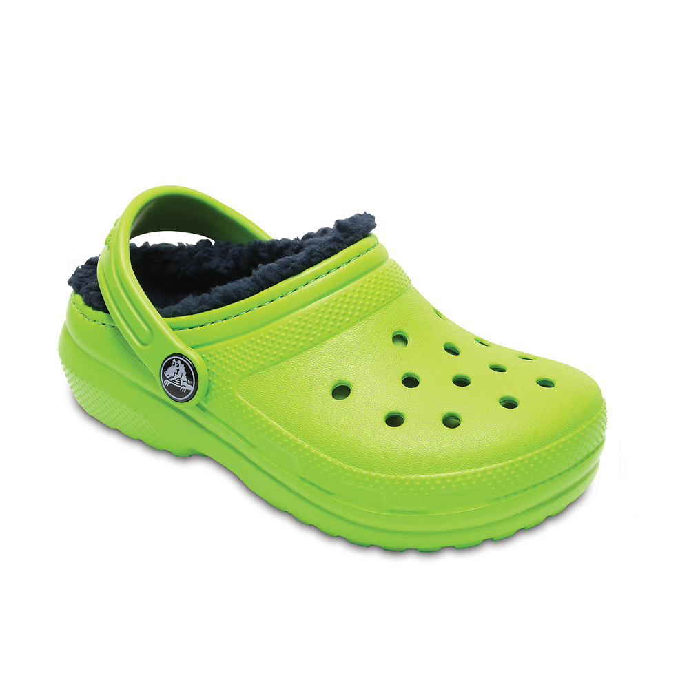 yellow fuzzy crocs