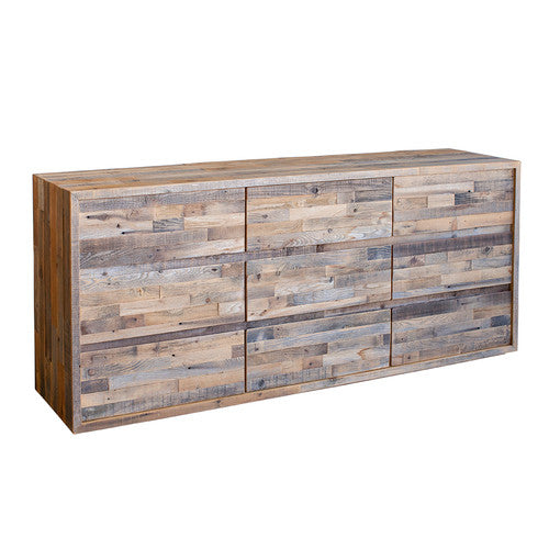 Rustic Modern Reclaimed Wood Dresser Oak Theme