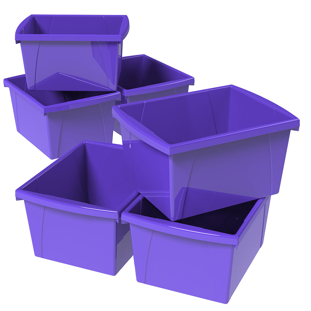 5.5 Gallon Storage Bin, Purple – Storex