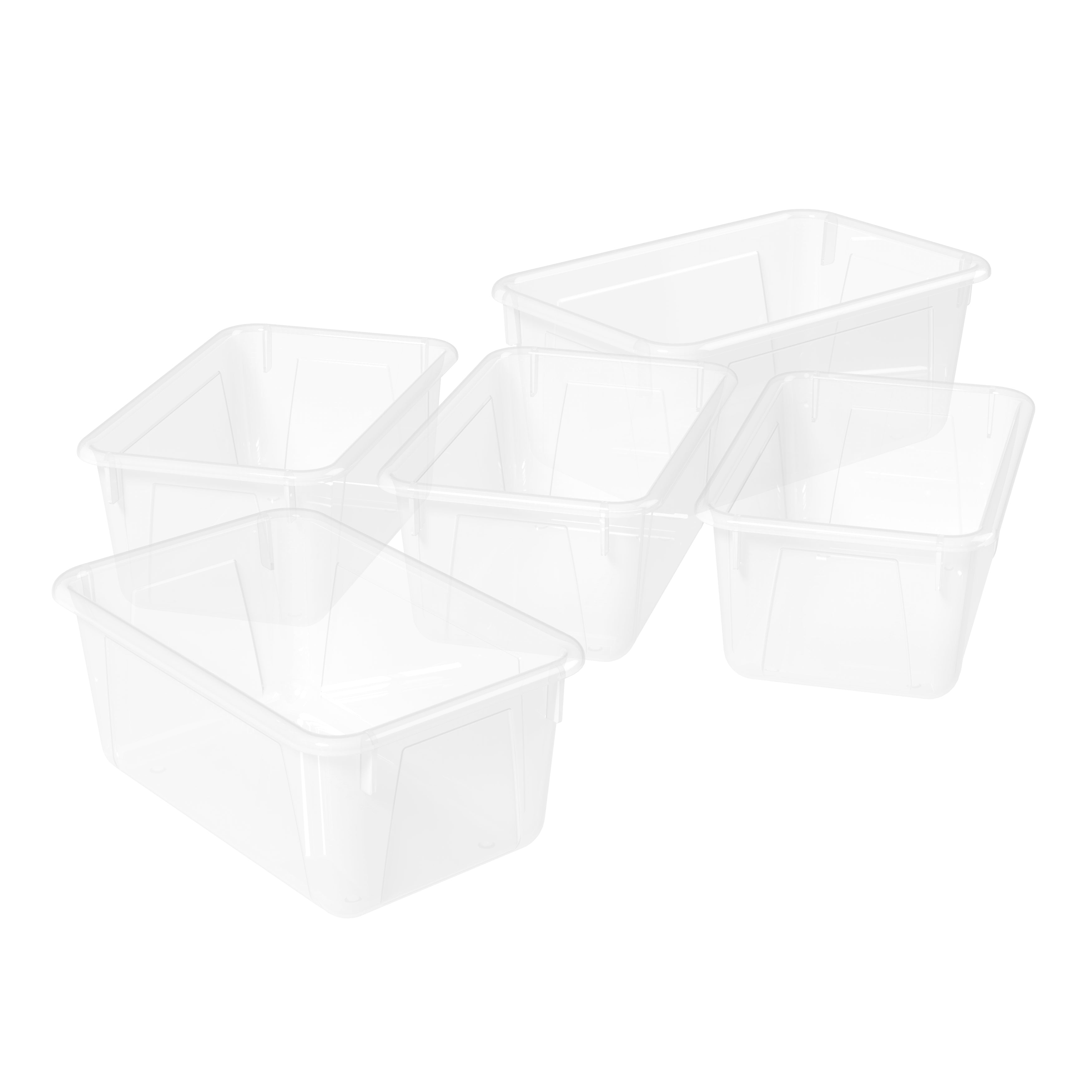 Small Cubby Bin, Translucent