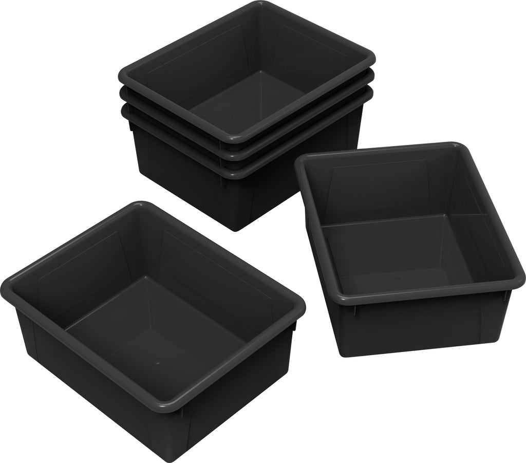 Storex Boot and Shoe Tray, 26-3/4 x 14 x 1-1/2 Inches, Black