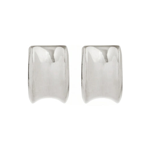 Silver clip-on earrings