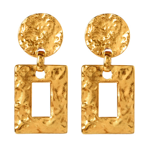 Amalia gold statement earrings from Ben-Amun