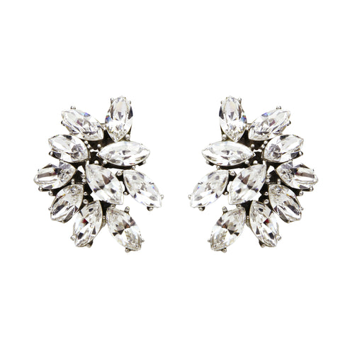 Crystal cluster earrings