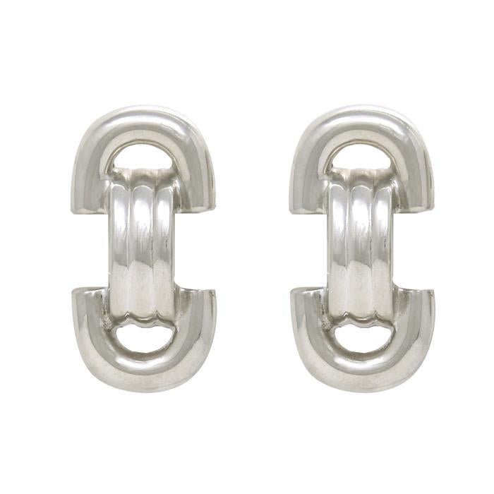 product image of silver link earrings
