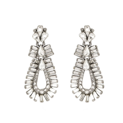 Crystal Modern Deco earrings
