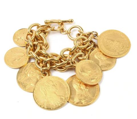 gold coin bracelet from Ben-Amun