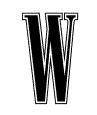 W magazine logo