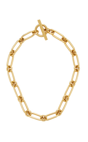 gold-plated chain link necklace from Moda Operandi