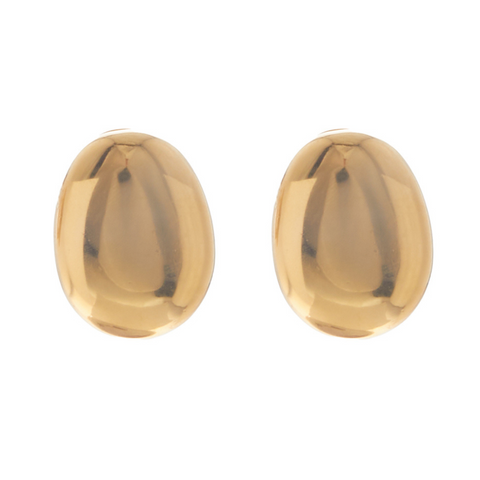 Round 24K gold-plated Ben-Amun earrings from Moda Operandi