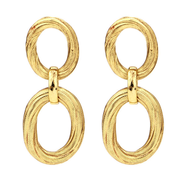 Classic Gold Double Hoop Earrings | Ben-Amun